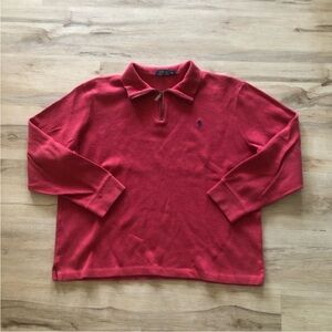 Red Polo Long Sleeve Shirt Polo Ralph Lauren
